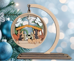 Portal de Belén Colgado Pintado