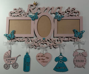 Marco de Fotos Personalizado para Recién Nacidos