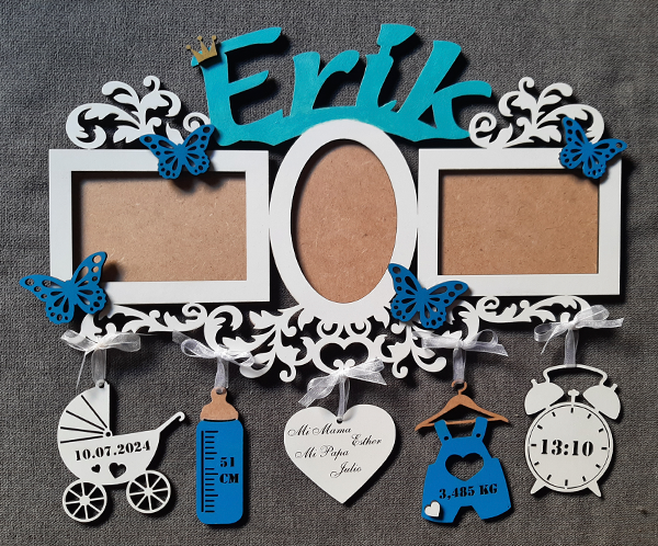 Marco de Fotos Personalizado para Recién Nacidos