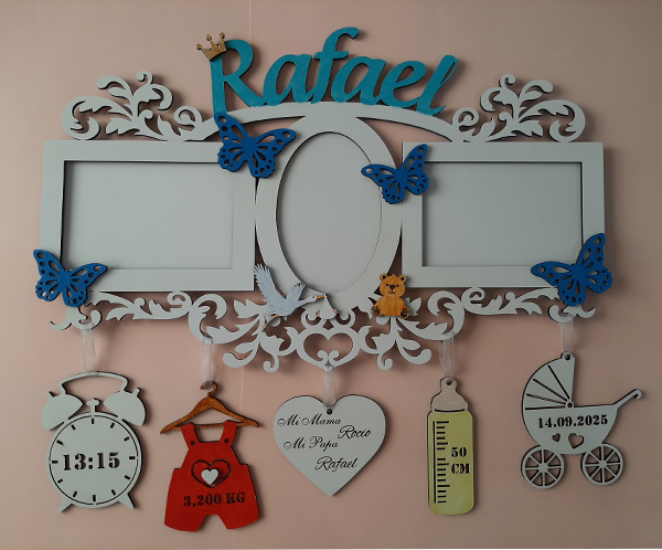 Marco de Fotos Personalizado para Recién Nacidos