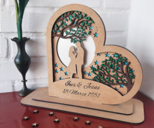 Corazón Pareja 4 capas